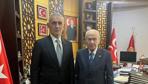 MHP Lideri Devlet Bahçeli, TFF Başkanı Hacıosmanoğlunu kabul etti