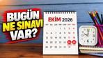 BUGÜN NE SINAVI VAR 24-25 Ekim Cumartesi Pazar hangi sınavlar var Hafta sonu ÖSYM-MEB sınav takvimi 2026