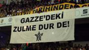 Fenerbahçe tribünlerinden Filistin’e destek