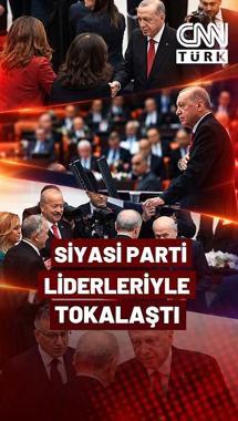 TBMM'de Yeni Yasama Yılı | Erdoğan Siyasi Parti Liderleriyle Tokalaştı