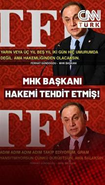 MHK Başkanı Hakemi Tehdit Etmiş: İşte O Kayıt!