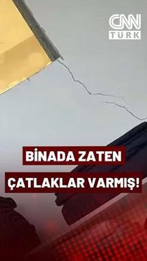 Çöken Binada Zaten Çatlaklar Varmış! Bu Görüntüler Bina Çökmeden Önce Çekilmiş...