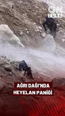 Ağrı Dağı’nda Dev Kayalar Dağcıların Üzerine Yuvarlandı! Saniyelerle Kurtuldular