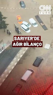 İstanbul'da Şiddetli Yağış En Çok Sarıyer'de Etkisini Gösterdi. İşte Sarıyer'de Felaketin Görüntüsü