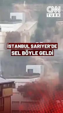 İstanbul'da Sel Böyle Geldi! Canını Zor Kurtardı