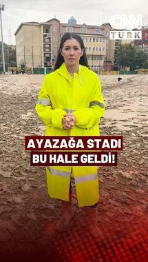Maçların Oynandığı Ayazağa Stadını Sel Vurdu: İşte Hasar...