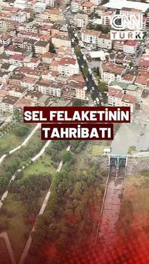 CNN TÜRK İstanbul'daki Sel Felaketini Havadan Görüntülendi! İşte Selin Bıraktığı Tahribat