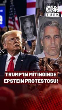 Trump'ın Mitinginde "Epstein" Protestosu! "Trump Epstein'in Uçağına Bindi"