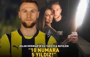 Fenerbahçe'nin yıldızı Milan Skriniar'ın eşi tarzıyla büyüledi! '10 NUMARA 5 YILDIZ!'