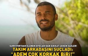 Survivor'dan elenen Efecan takım arkadaşını suçladı: 'Adem çok korkak biri!'