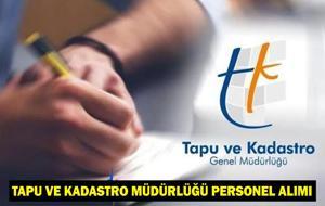 Tapu ve Kadastro Müdürlüğü personel alımı ne zaman, şartları neler? TKGM personel alımı kadro ve kontenjan dağılımı 2025