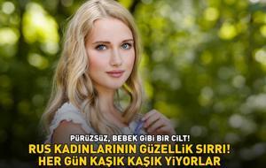 RUS KADINLARININ GÜZELLİK SIRRI İFŞA OLDU! Pürüzsüz, bebek gibi bir cilt! Her gün kaşık kaşık yiyorlar