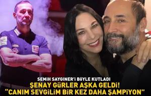 Avrupa Yakası'nın Fatoş'u Şenay Gürler aşka geldi! Semih Saygıner'i böyle kutladı: 'Canım sevgilim bir kez daha şampiyon'