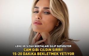 CAM GİBİ CİLDİN SIRRI! 15-20 dakika bekletmek yetiyor: Leke ve siyah noktaları silip süpürüyor!