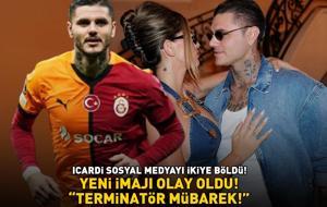 Aman Wanda Nara görmesin! Galatasaray'ın yıldızı Icardi'nin yeni imajı sosyal medyayı 2'ye böldü: 'TERMİNATÖR MÜBAREK!'