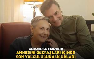 ACI HABERLE YIKILMIŞTI! Şarkıcı Tayfun Duygulu annesini gözyaşları içerisinde son yolculuğuna uğurladı