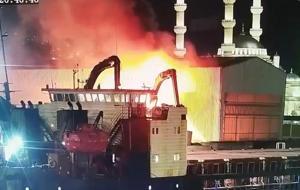 Zonguldak'ta limanda yangın! Sahadaki vinç kullanılamaz hale geldi