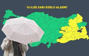 Dikkat! Meteoroloji şehir şehir uyardı: 16 ilde sarı kodlu alarm!