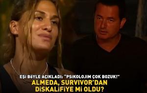Survivor Almeda diskalifiye mi oldu? Eşi, Acun Ilıcalı'nın tepkisi sonrası böyle açıkladı: ‘PSİKOLOJİM ÇOK BOZUK!’