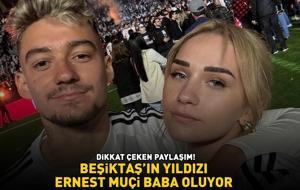 Beşiktaş'ın yıldızı Ernest Muçi'nin babalık heyecanı! Sevgilisi Klea Verri hamile olduğunu duyurdu