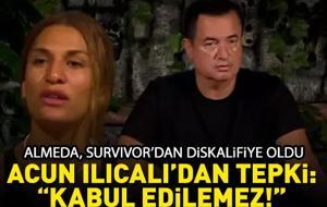 Survivor Almeda diskalifiye oldu! Acun Ilıcalı böyle tepki gösterdi: 'KABUL EDİLEMEZ!'