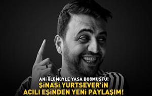 İnci Taneleri’nin Tahsin’iydi! Şinasi Yurtsever'in acılı eşinden yeni paylaşım!