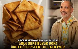 Ünlü şefe büyük şok! Ürettiği cipsler toplatılıyor! Nedeni belli oldu! Dil ve yüzde şişme, burun akıntısı, hapşırma...