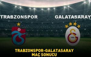 Trabzonspor 0 - 2 Galatasaray maç sonucu | Galatasaray, deplasmanda Trabzonspor'u mağlup etti