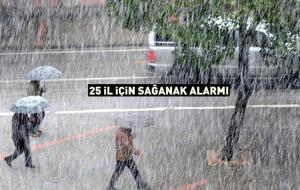 Bu illerde yaşayanlar dikkat! Meteoroloji tek tek uyardı: 25 il için sağanak alarmı