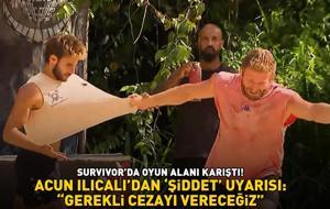 SURVIVOR'DA ACUN ILICALI'DAN 'ŞİDDET' UYARISI! İsmail Balaban, Batuhan Karacakaya'nın yakasına yapıştı! 'Gerekli cezayı vereceğiz!'