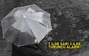 Dikkat! Meteoroloji tek tek uyardı: 3 ilde turuncu, 7 ilde sarı kodlu alarm!
