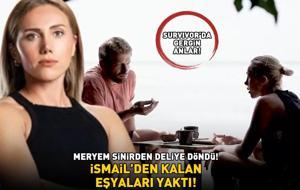 Survivor Meryem sinirden deliye döndü! İsmail Balaban'dan kalan eşyaları yaktı