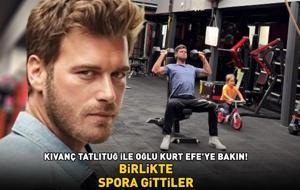 Aşk-ı Memnu'nun Behlül'üydü! Kıvanç Tatlıtuğ ile oğlu Kurt Efe'ye bakın! BİRLİKTE SPORA GİTTİLER