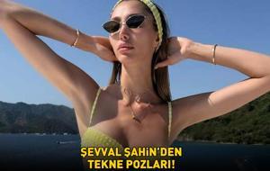 Tescilli güzel Şevval Şahin'den tekne pozları! Tatil için Göcek'i tercih etti