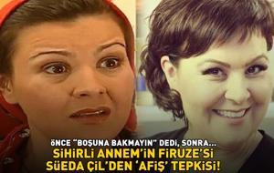 Sihirli Annem'in Firuze'si Süeda Çil'den 'afiş' tepkisi! Önce ‘Boşuna bakmayın’ dedi, sonra…