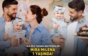Berk Oktay-Yıldız Çağrı Atiksoy çiftinin minik bebekleri Mira Milena 1 yaşında!