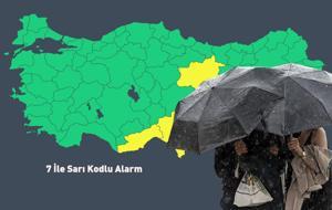 Meteoroloji’den Kuvvetli Yağış ve Fırtına Uyarısı: 7 İle Sarı Kodlu Alarm