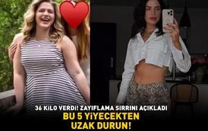 36 kilo verdi, zayıflama sırrını açıkladı! Herkesin mutfağında var! BU 5 YİYECEKTEN UZAK DURUN!