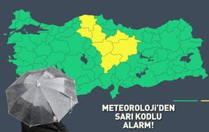 Dikkat! Meteoroloji 7 ile sarı kodlu alarm verip uyardı: Kuvvetli yağış ve rüzgar geliyor!