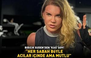 Mazhar Alanson’un eşi Biricik Suden’den 'kas' şov: 'Her sabah böyle, acılar içinde ama mutlu!'