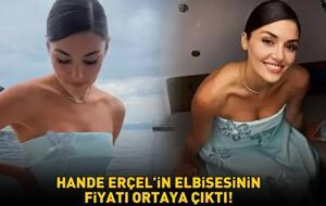 Tekne pozu olay olmuştu! Hande Erçel'in elbisesinin fiyatı ortaya çıktı