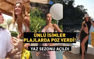 Ünlü isimlerin tatil pozlarına beğeni yağdı! Kimi Bodrum'da aşk yaşadı kimi Alaçatı'da plajları salladı!