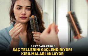 Koparak dökülen saçları onarıyor! 5 kat daha etkili! 'Saç tellerini güçlendiriyor, kırılmaları önlüyor!'