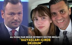 Ali Sunal'dan 'Ferdi Zeyrek' paylaşımı! Babasına duygusal bir mesajla veda eden Nehir Zeyrek'e destek verdi: 'Gözyaşları içinde okudum'