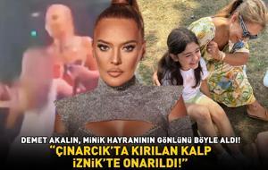 Demet Akalın minik hayranının gönlünü böyle aldı! 'ÇINARCIK'TA KIRILAN KALP, İZNİK'TE ONARILDI!'