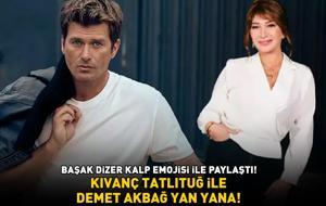 Kıvanç Tatlıtuğ ve Demet Akbağ yan yana! Başak Dizer kalp emojisi ile paylaştı!