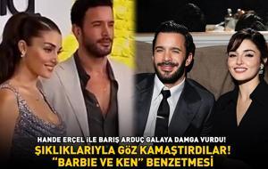 Hande Erçel ve Barış Arduç galaya damga vurdu! Şıklıklarıyla göz kamaştırdılar! 'BARBIE İLE KEN GİBİLER!'