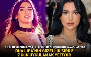 7 gün uygulamak yetiyor! Dua Lipa’nın güzellik sırrı ifşa oldu! Cildi nemlendiriyor, ince çizgi ve kırışıklıkların oluşumunu yavaşlatıyor!