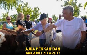 Süperstar Ajda Pekkan'dan HAYTAP Emekli Hayvanlar Çiftliği’ne ziyaret!