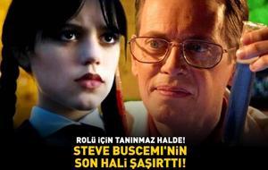 Steve Buscemi'nin son hali şaşırttı! Wednesday’deki rolü için tanınmaz halde!